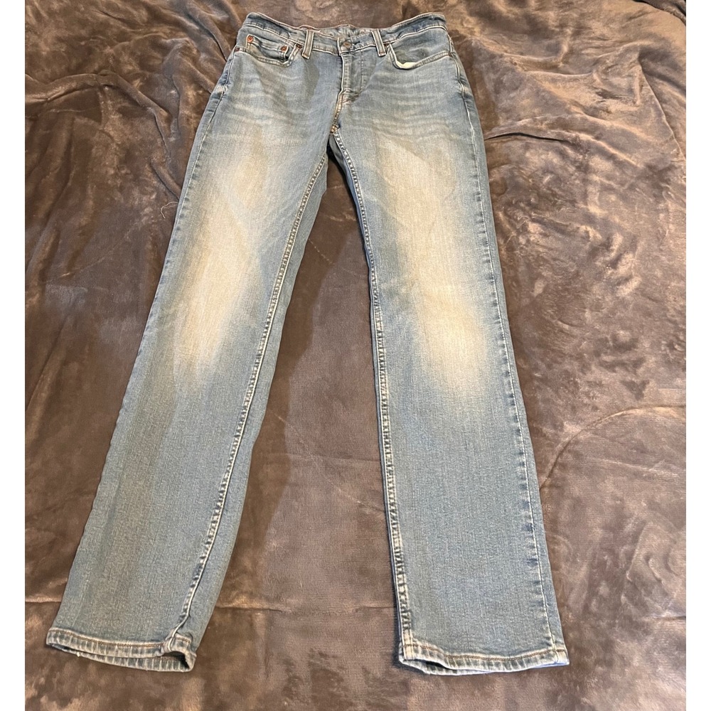 Levis Straight Fit Mens Jeans Light Wash Denim W30 L32 00514-1286